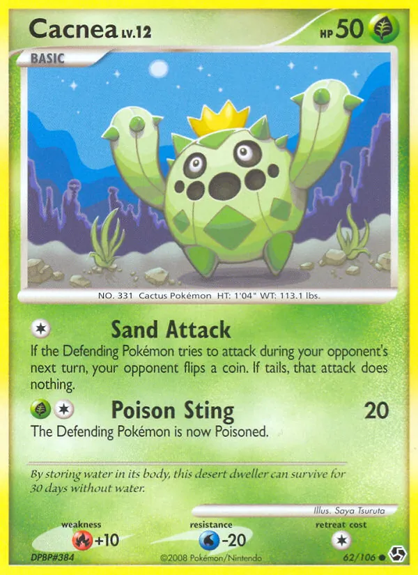 Cacnea - Great Encounters Pokemon Card