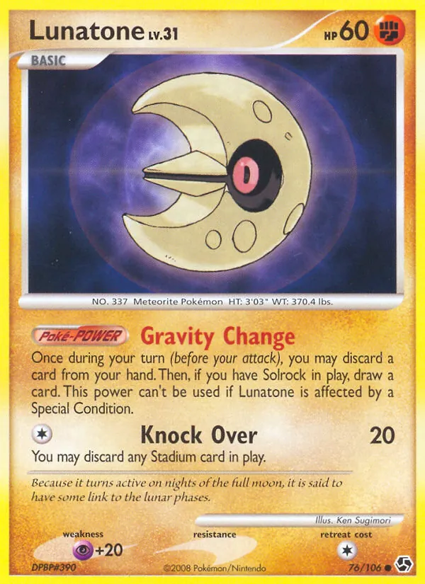 Lunatone - Great Encounters Pokemon Card