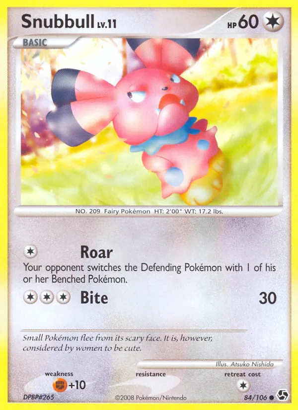 Snubbull - Great Encounters Pokemon Card
