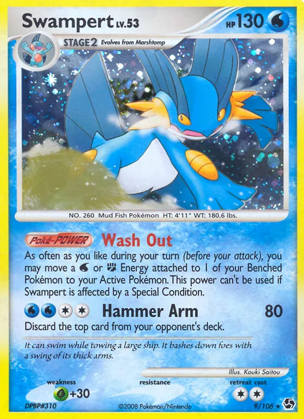 Swampert - Great Encounters Pokemon Card