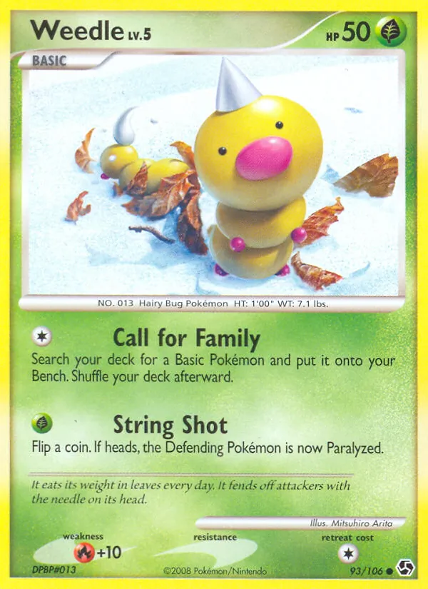 Weedle - Great Encounters Pokemon Card
