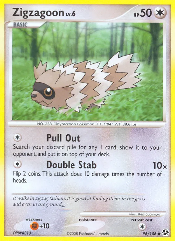 Zigzagoon - Great Encounters Pokemon Card