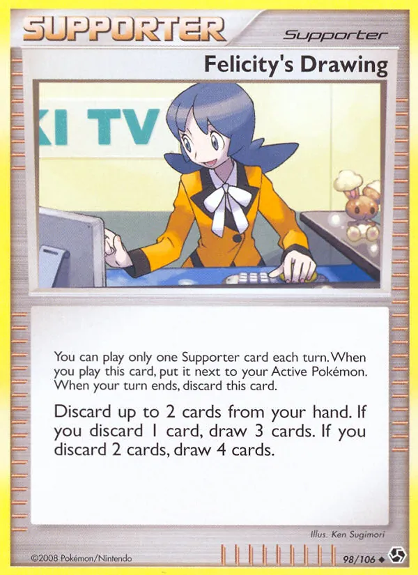 Felicity's Drawing - Great Encounters Pokemon Card