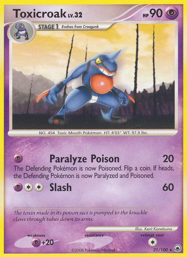 Toxicroak - Majestic Dawn Pokemon Card