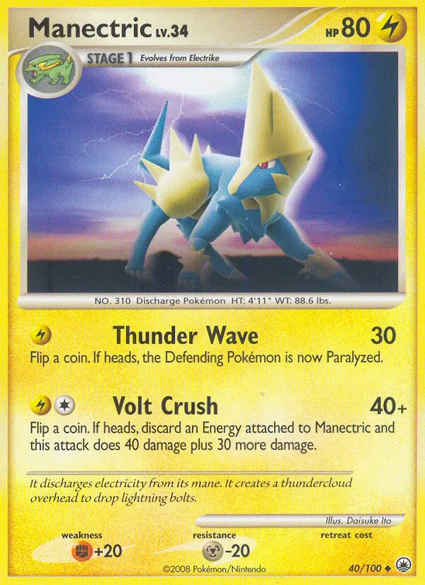 Manectric - Majestic Dawn Pokemon Card