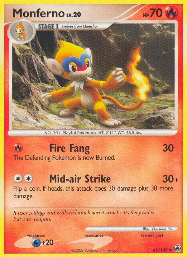 Monferno - Majestic Dawn Pokemon Card