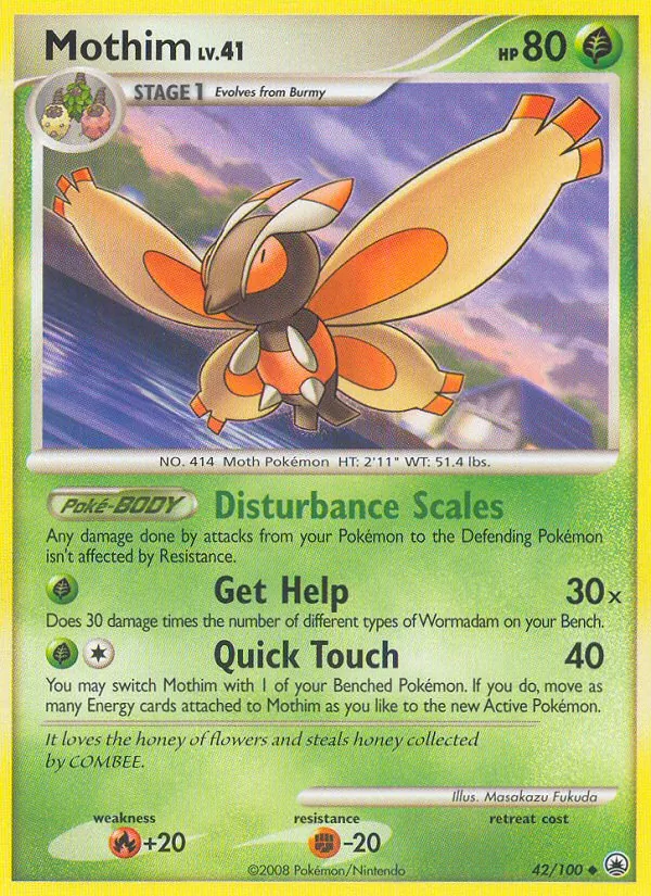 Mothim - Majestic Dawn Pokemon Card