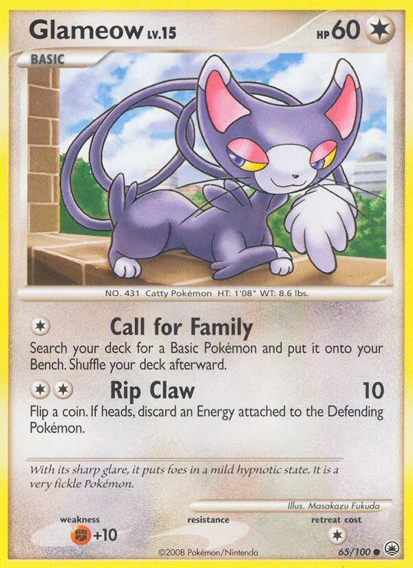 Glameow - Majestic Dawn Pokemon Card
