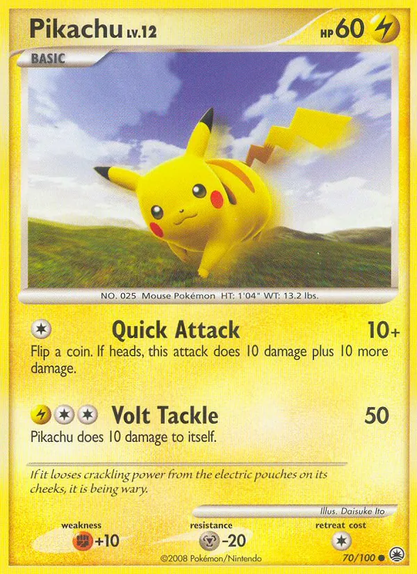 Pikachu - Majestic Dawn Pokemon Card