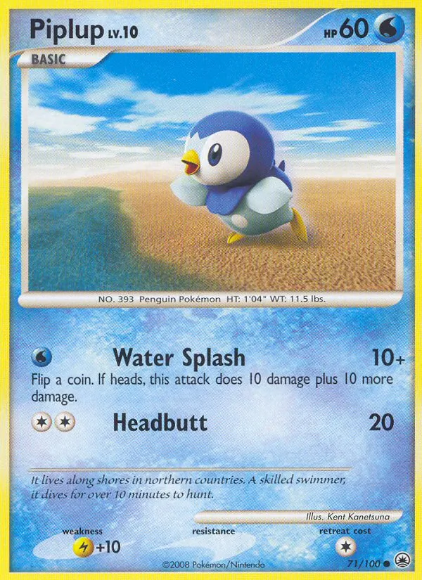 Piplup - Majestic Dawn Pokemon Card