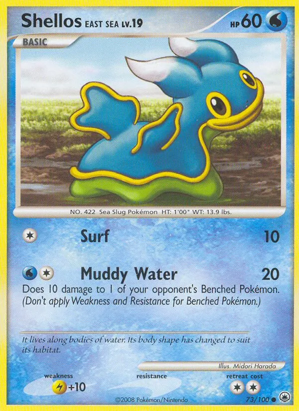 Shellos East Sea - Majestic Dawn Pokemon Card