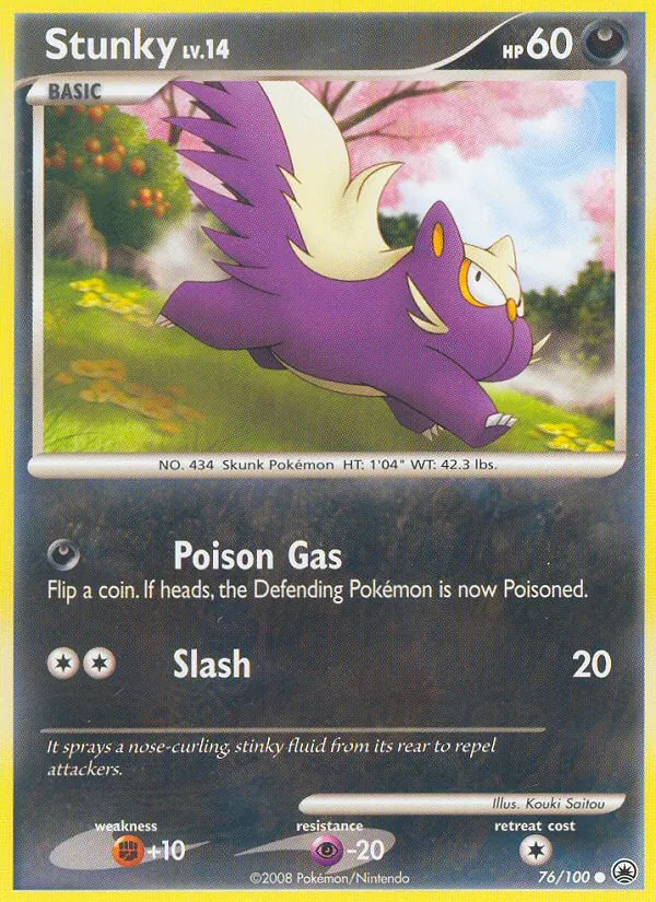 Stunky - Majestic Dawn Pokemon Card
