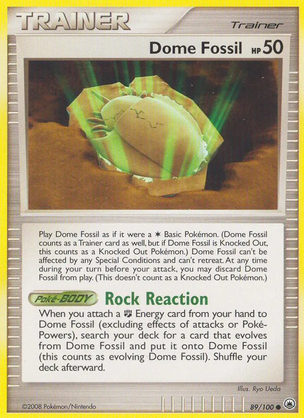 Dome Fossil - Majestic Dawn Pokemon Card