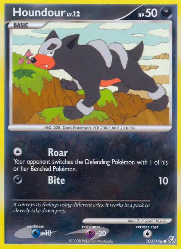 Houndour - Legends Awakened Pokemon Card