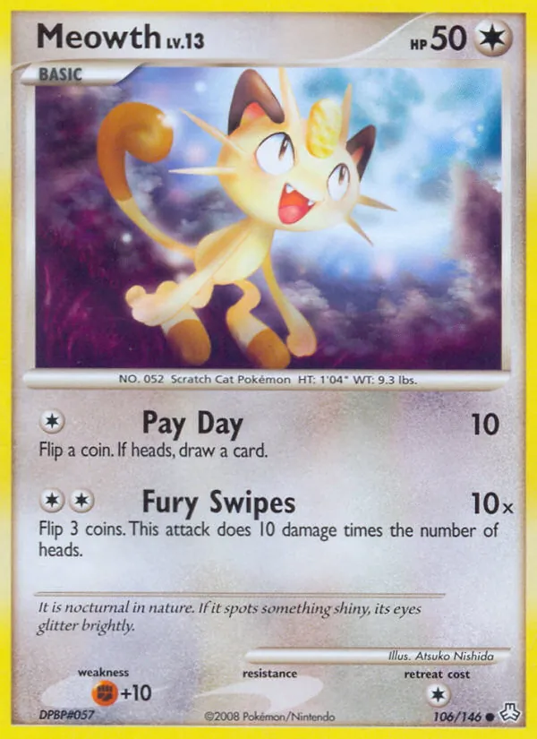 Meowth - Legends Awakened Pokemon Card