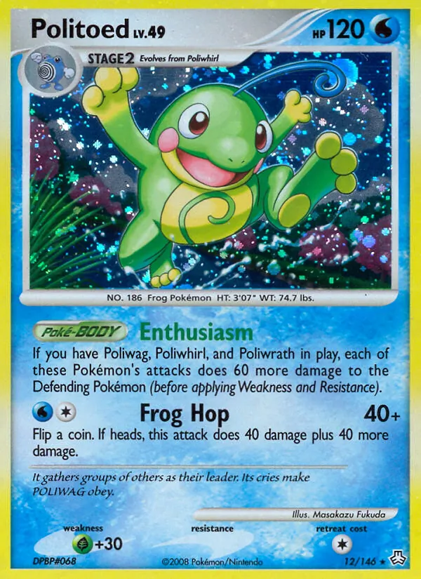 Politoed - Legends Awakened Pokemon Card