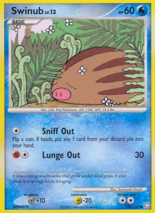 Swinub - Legends Awakened Pokemon Card