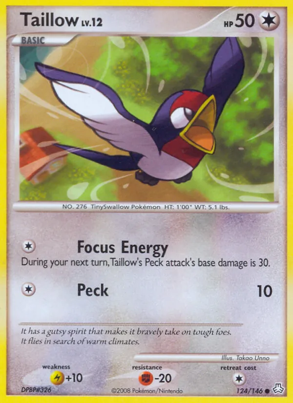 Taillow - Legends Awakened Pokemon Card