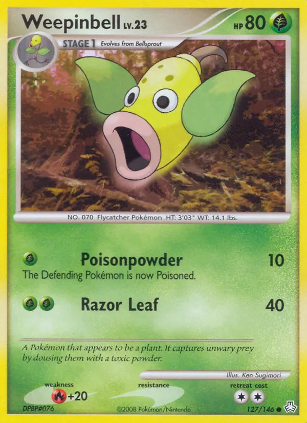 Weepinbell - Legends Awakened Pokemon Card