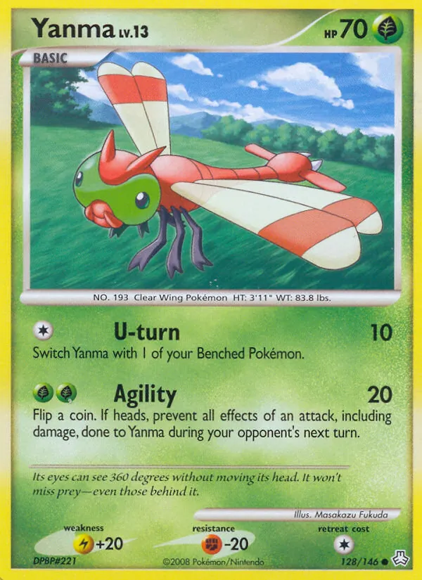 Yanma - Legends Awakened Pokemon Card