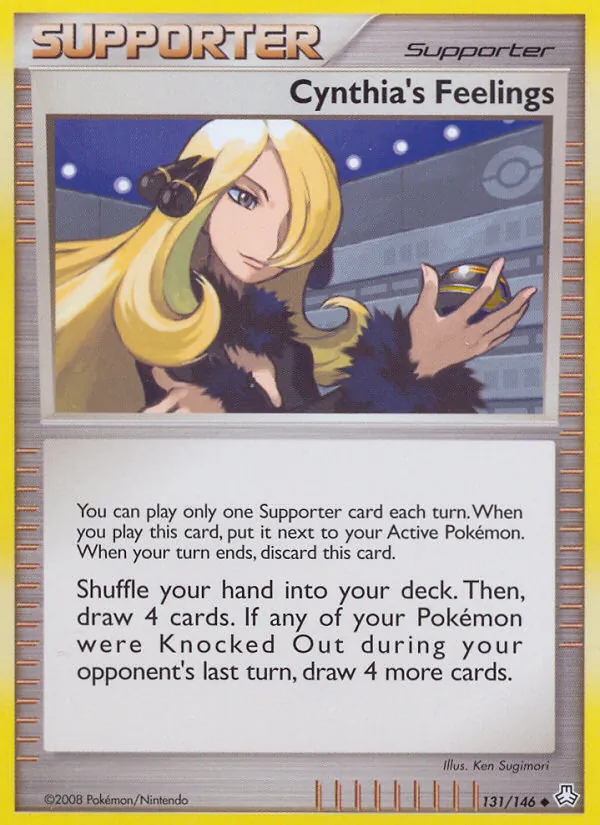 Cynthia's Feelings - Legends Awakened Pokemon Card