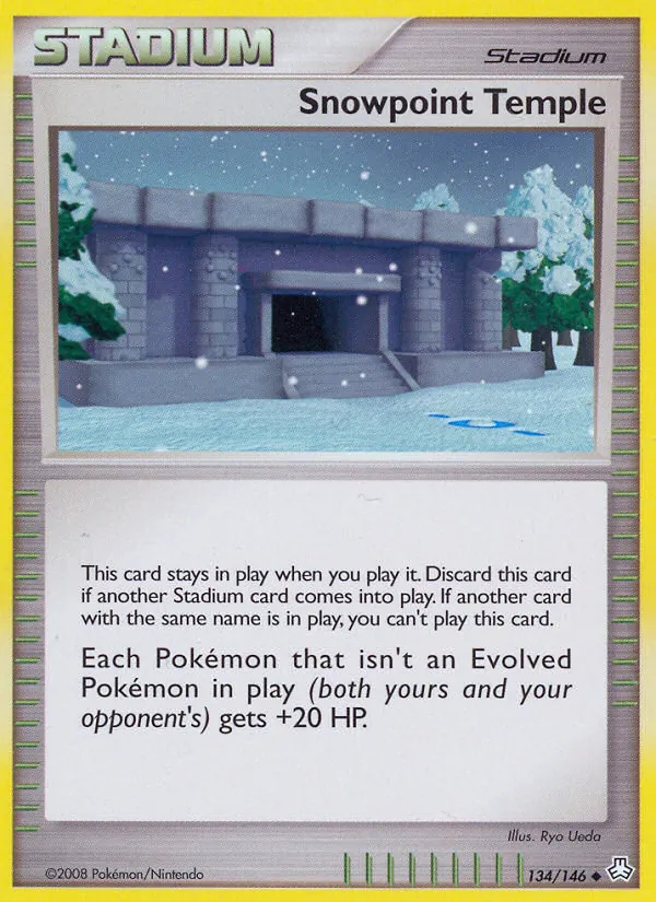 Snowpoint Temple - Legends Awakened Pokemon Card