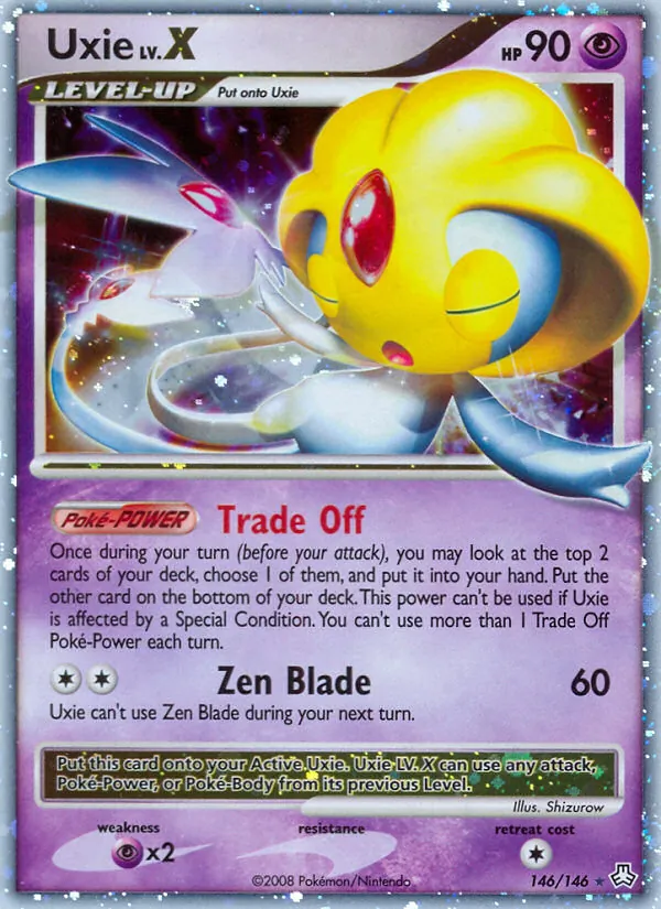 Uxie - Legends Awakened Pokemon Card