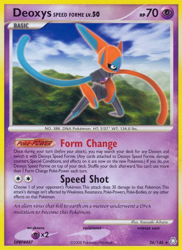 Deoxys Speed Forme - Legends Awakened Pokemon Card