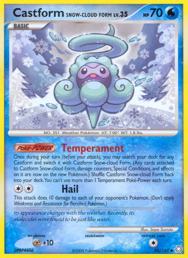 Castform Snow-cloud Form - Legends Awakened Pokemon Card