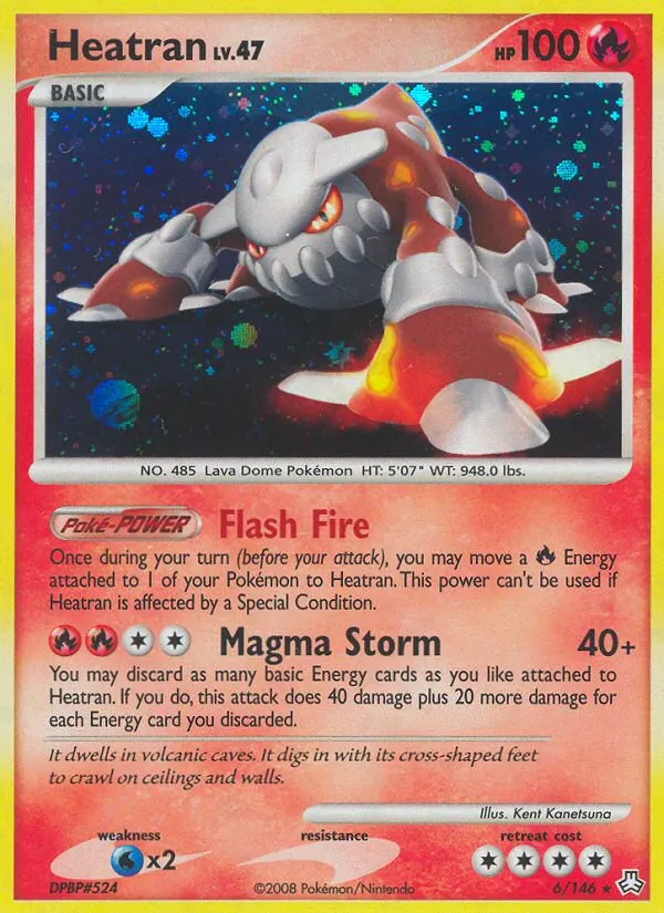 Heatran - Legends Awakened Pokemon Card