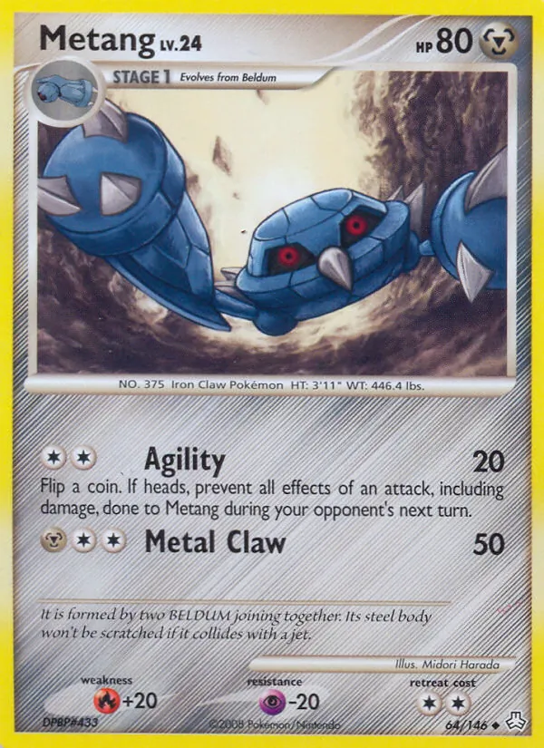 Metang - Legends Awakened Pokemon Card