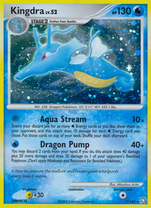 Kingdra - Legends Awakened Pokemon Card