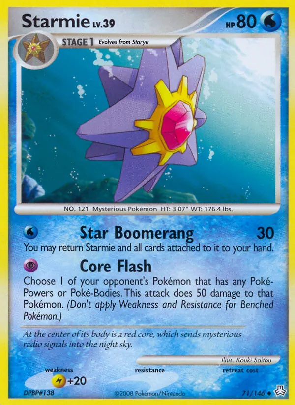 Starmie - Legends Awakened Pokemon Card
