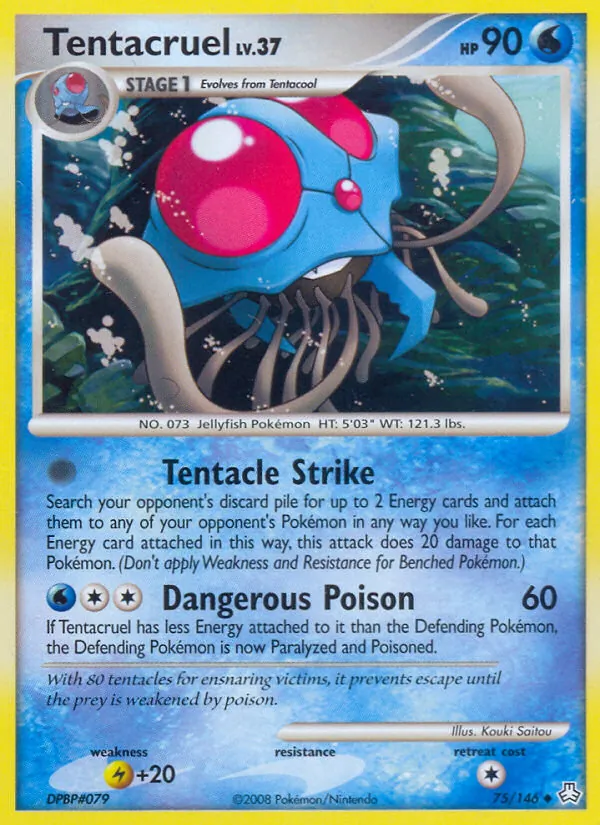 Tentacruel - Legends Awakened Pokemon Card