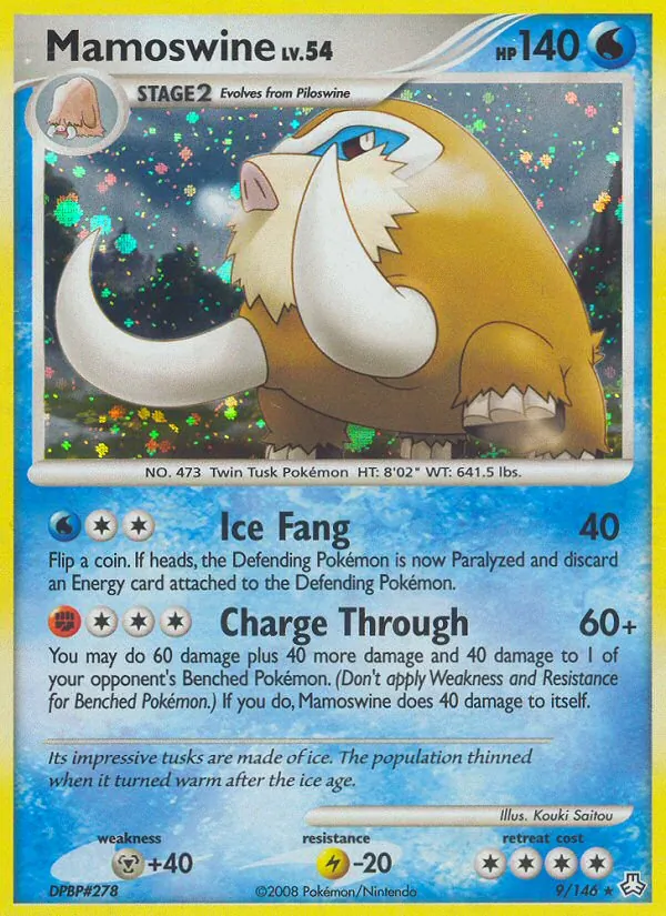 Mamoswine - Legends Awakened Pokemon Card
