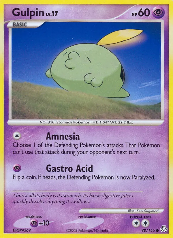 Gulpin - Legends Awakened Pokemon Card