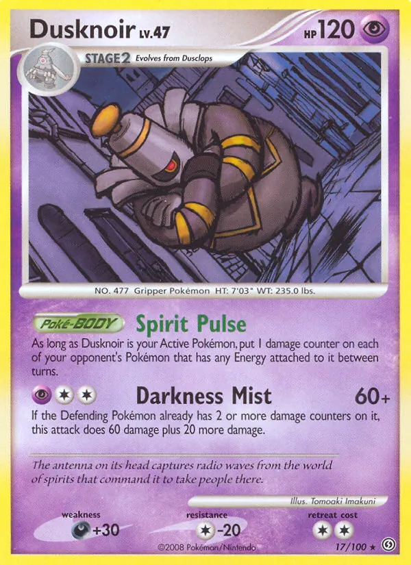 Dusknoir - Stormfront Pokemon Card