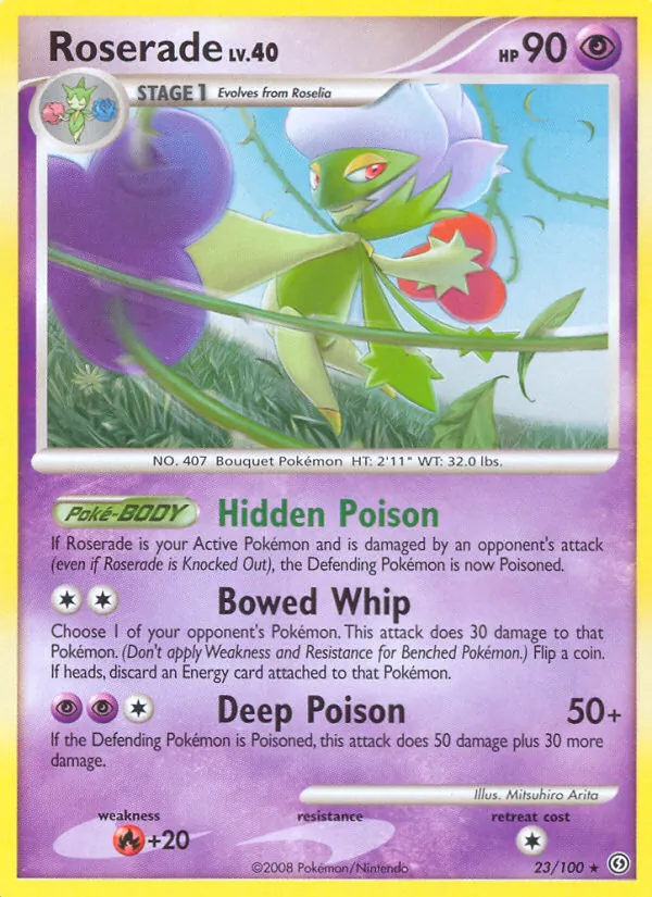 Roserade - Stormfront Pokemon Card
