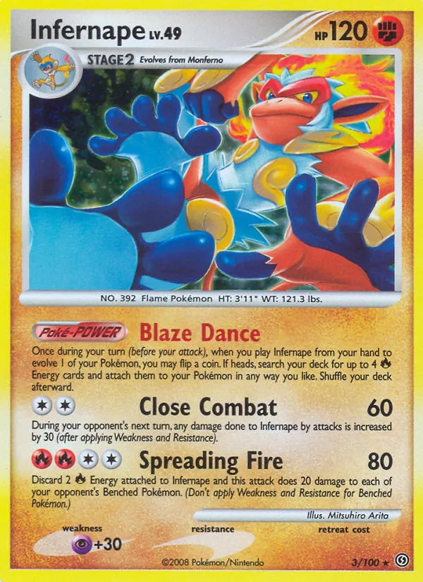 Infernape - Stormfront Pokemon Card