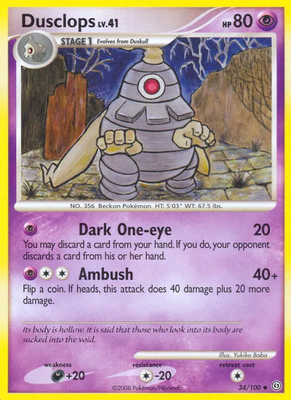 Dusclops - Stormfront Pokemon Card