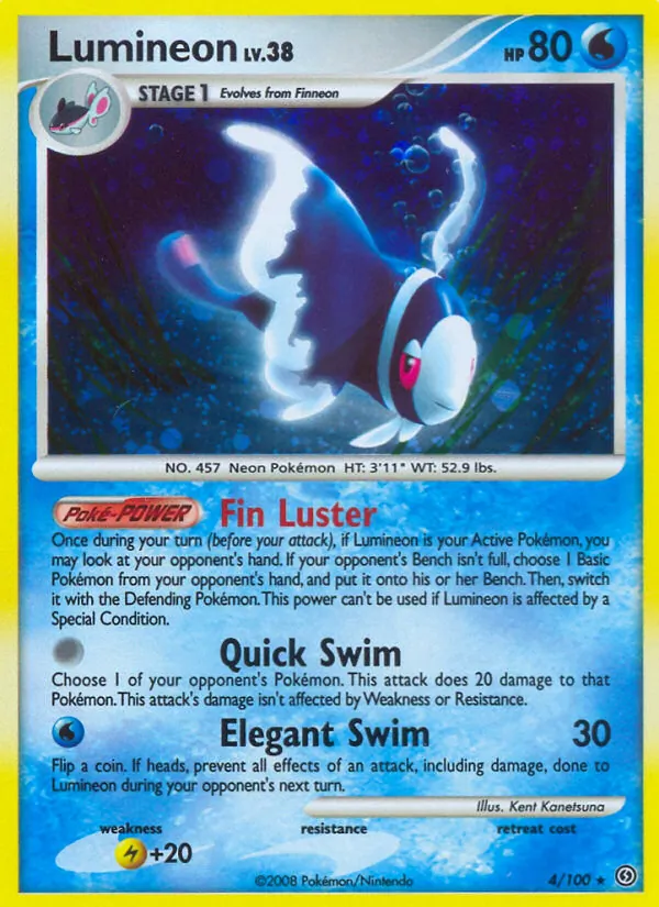 Lumineon - Stormfront Pokemon Card