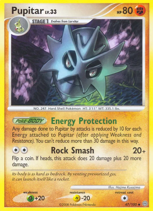 Pupitar - Stormfront Pokemon Card