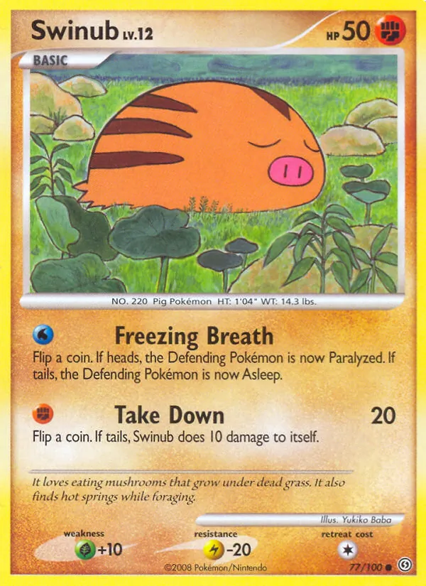 Swinub - Stormfront Pokemon Card
