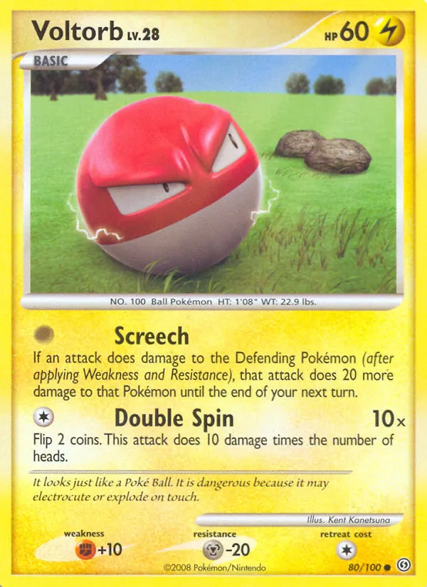 Voltorb - Stormfront Pokemon Card
