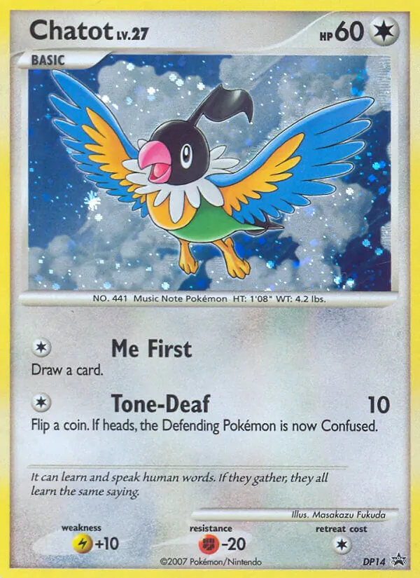 Chatot - DP Black Star Promos Pokemon Card