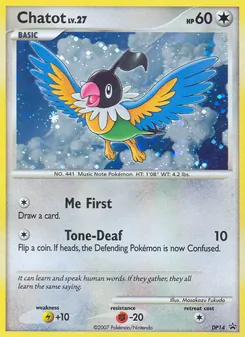 Chatot - DP Black Star Promos