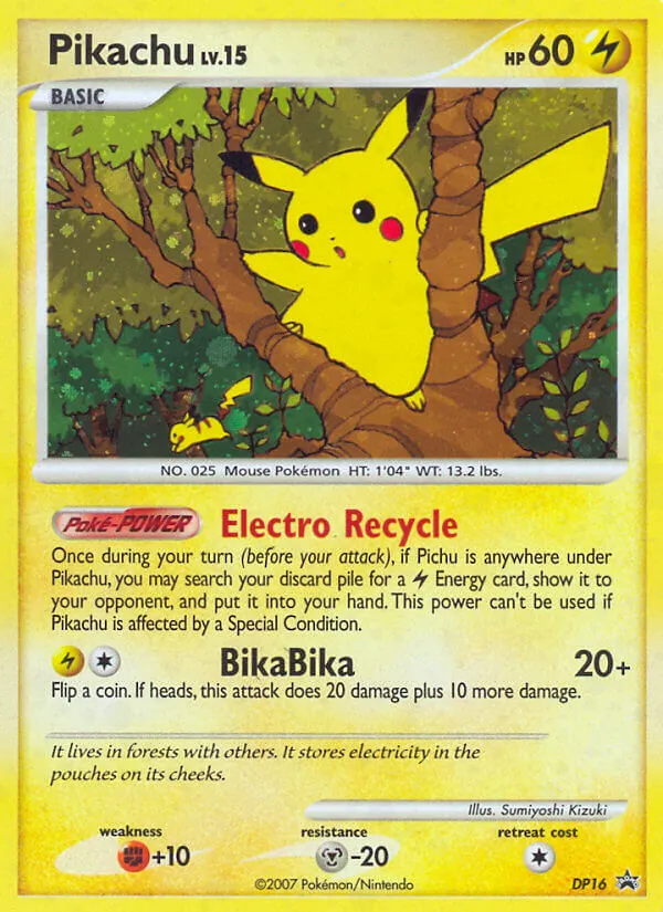 Pikachu - DP Black Star Promos Pokemon Card