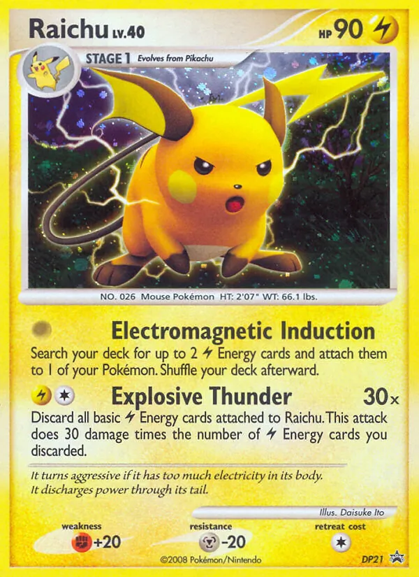 Raichu - DP Black Star Promos Pokemon Card