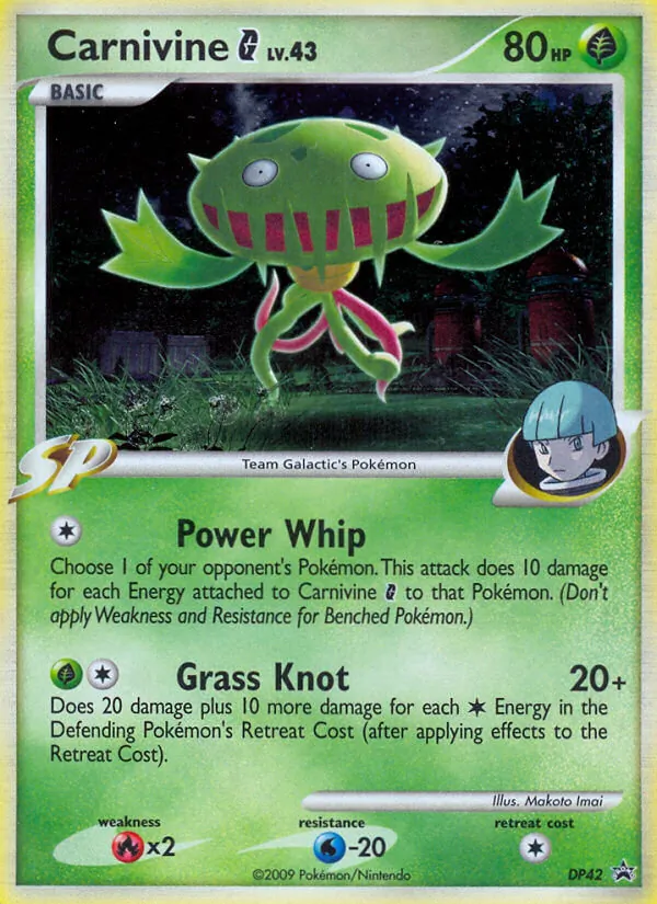 Carnivine G - DP Black Star Promos Pokemon Card