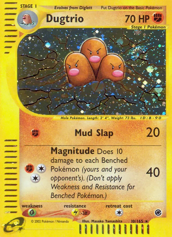 Dugtrio - Expedition Base Set Pokemon Card